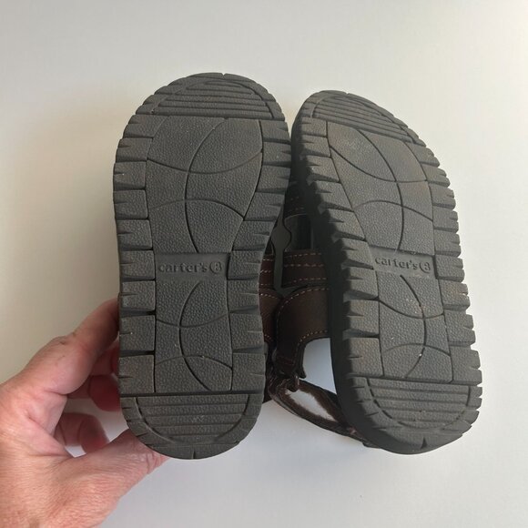 CARTER'S toddler boy brown fisherman sandals (sz 8) - Picture 5 of 6